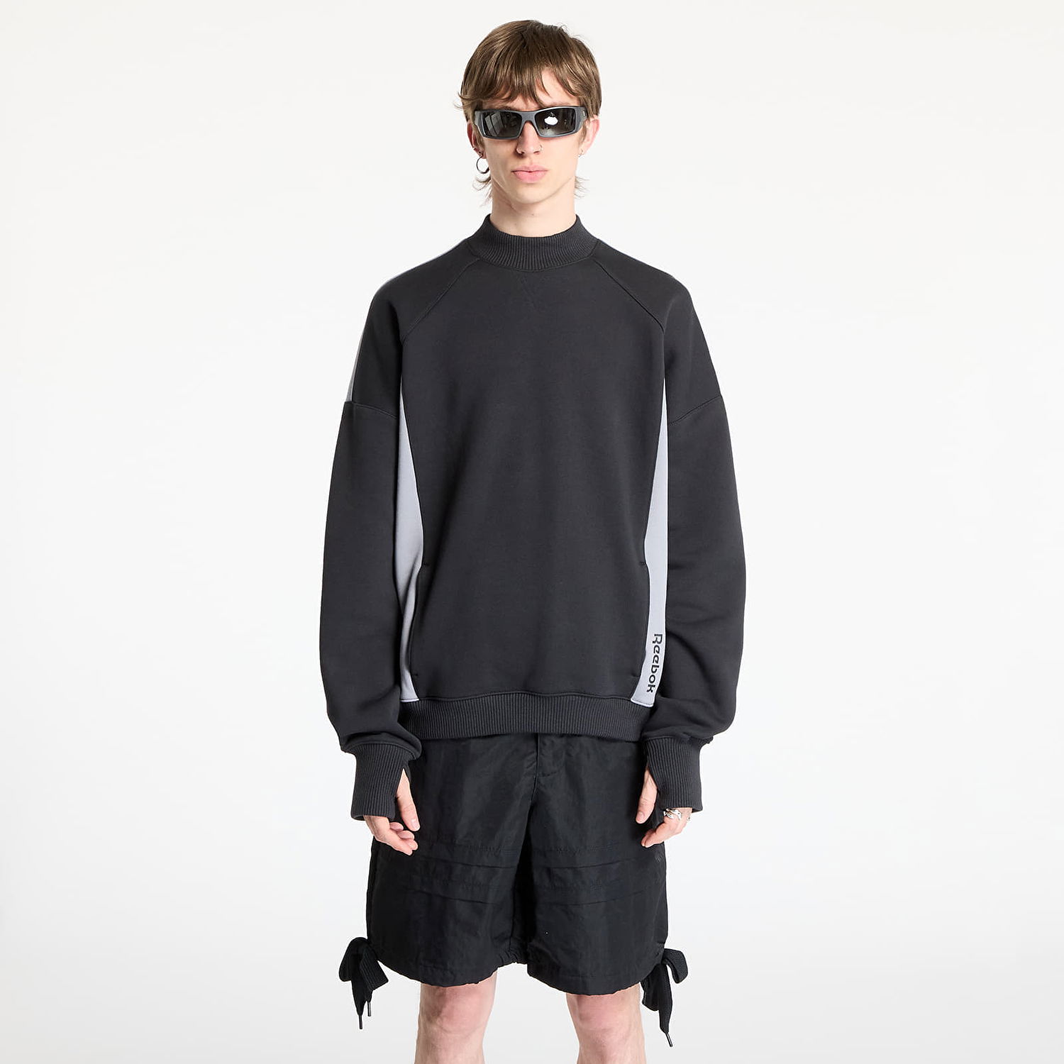 Sveter Reebok French Terry Crewneck Sweatshirt Čierna | RMBA00BC99JER0011009, 0