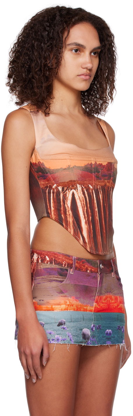 Sukňa Miaou Miaou Campbell Printed Corset Top Rôznofarebný | 7020SCOAS, 1