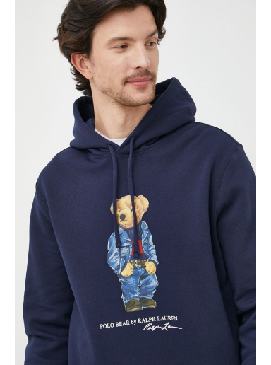 Mikina Polo by Ralph Lauren Graphic Fleece Bear Hoodie Navy | 710853309001