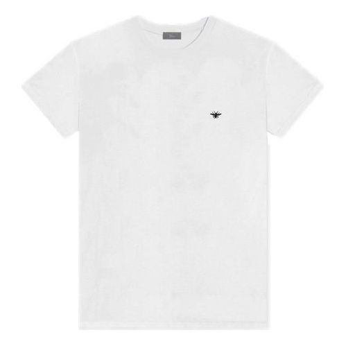 Tričko Dior Embroidered Short Sleeve T-Shirt Biela | 733J603B0446-C089