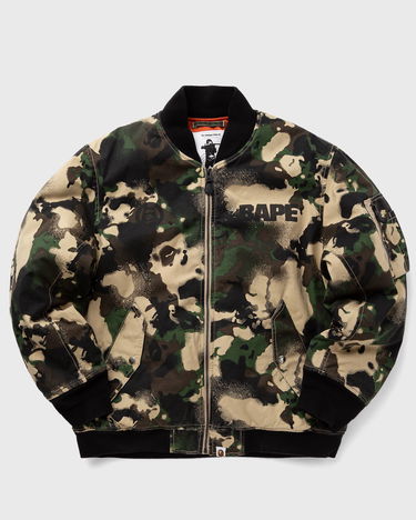 Bomber bunda BAPE Map Camo Bomber Jacket Zelené | 001HJL301004MGRN, 1