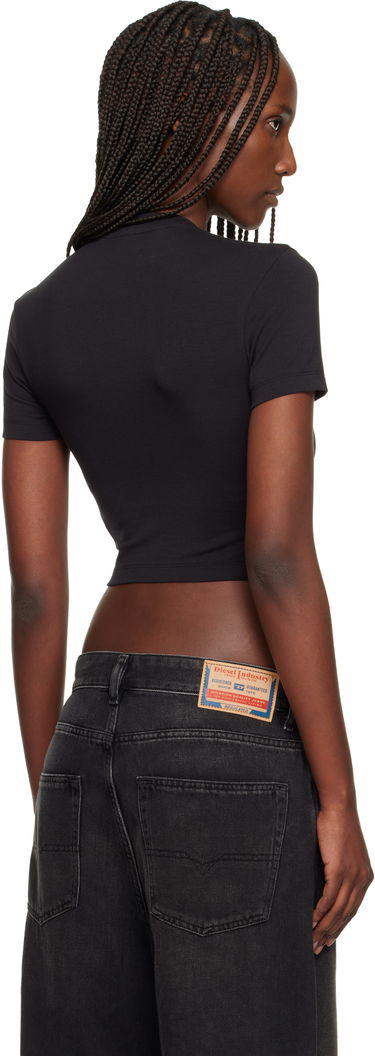 Crop Top Palm Angels Curved Logo Baby T-shirt Čierna | PWAA077F25JER0021032, 2