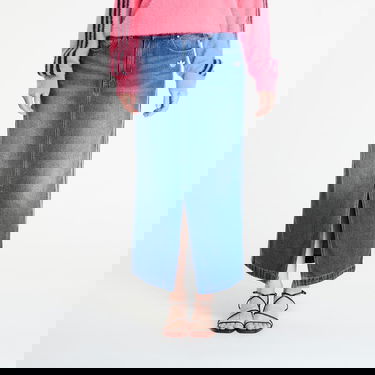 Sukňa adidas Originals Adicolor 3-Stripes Denim Pencil Skirt Modrá | JW2658, 0