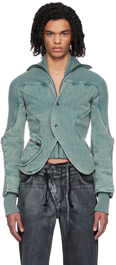 Bunda Ottolinger Ottolinger Silhouette Denim Jacket Zelené | 2100301, 0