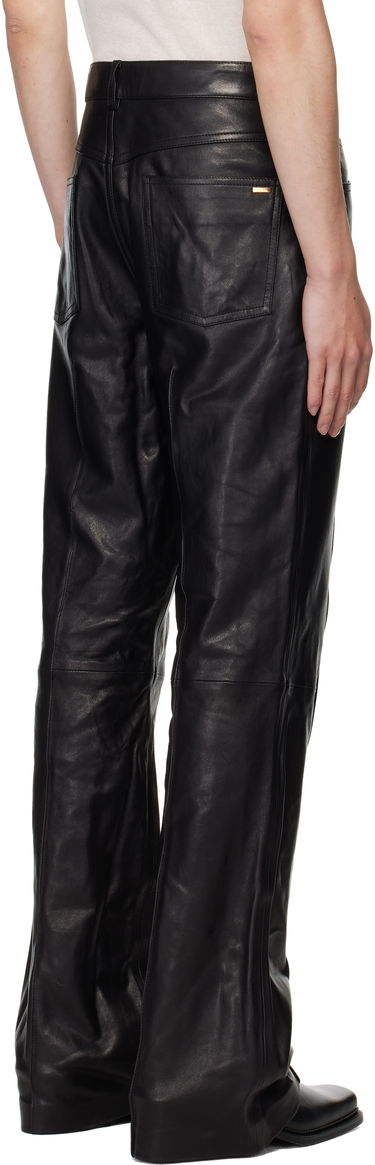 Nohavice AMIRI AMIRI Boot Cut Leather Pants Čierna | AMLTPA1009, 2