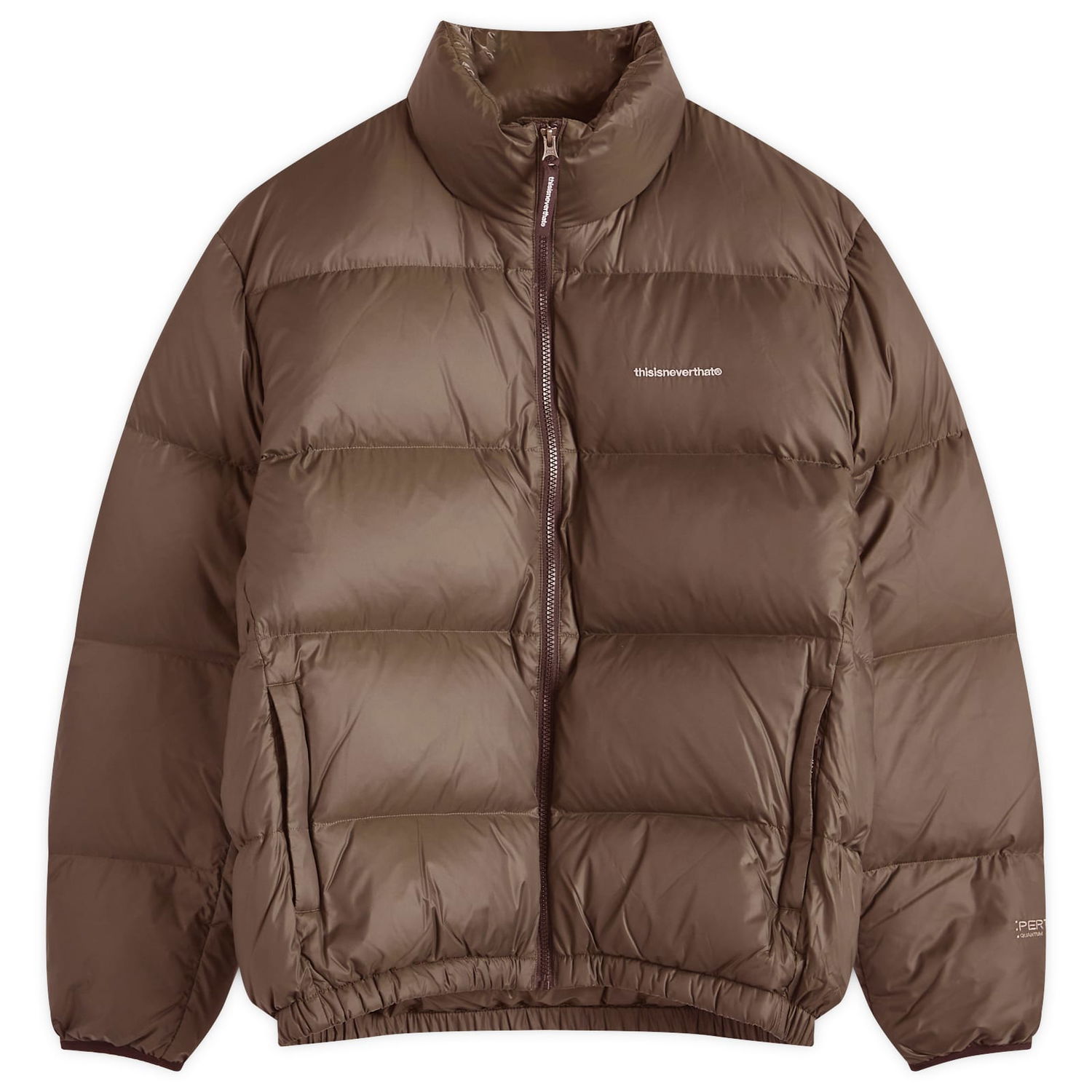 Prešívaná bunda thisisneverthat PERTEX Down Jacket Large Hnedá | TN243OOWHS01-BRN, 0
