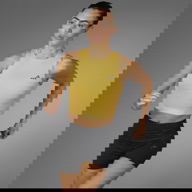 Tielko adidas Originals adidas Adizero L CR TANK Žltá | in1171, 2