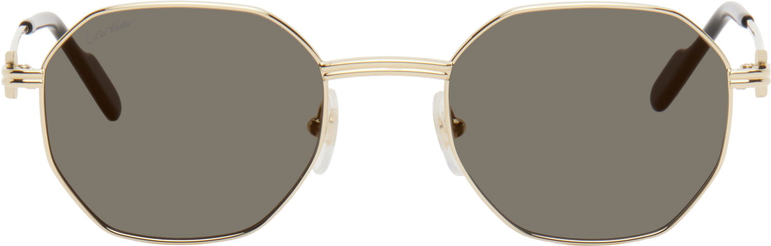 Slnečné okuliare Cartier 'Première' Sunglasses Metalická | CT0500S-001, 0