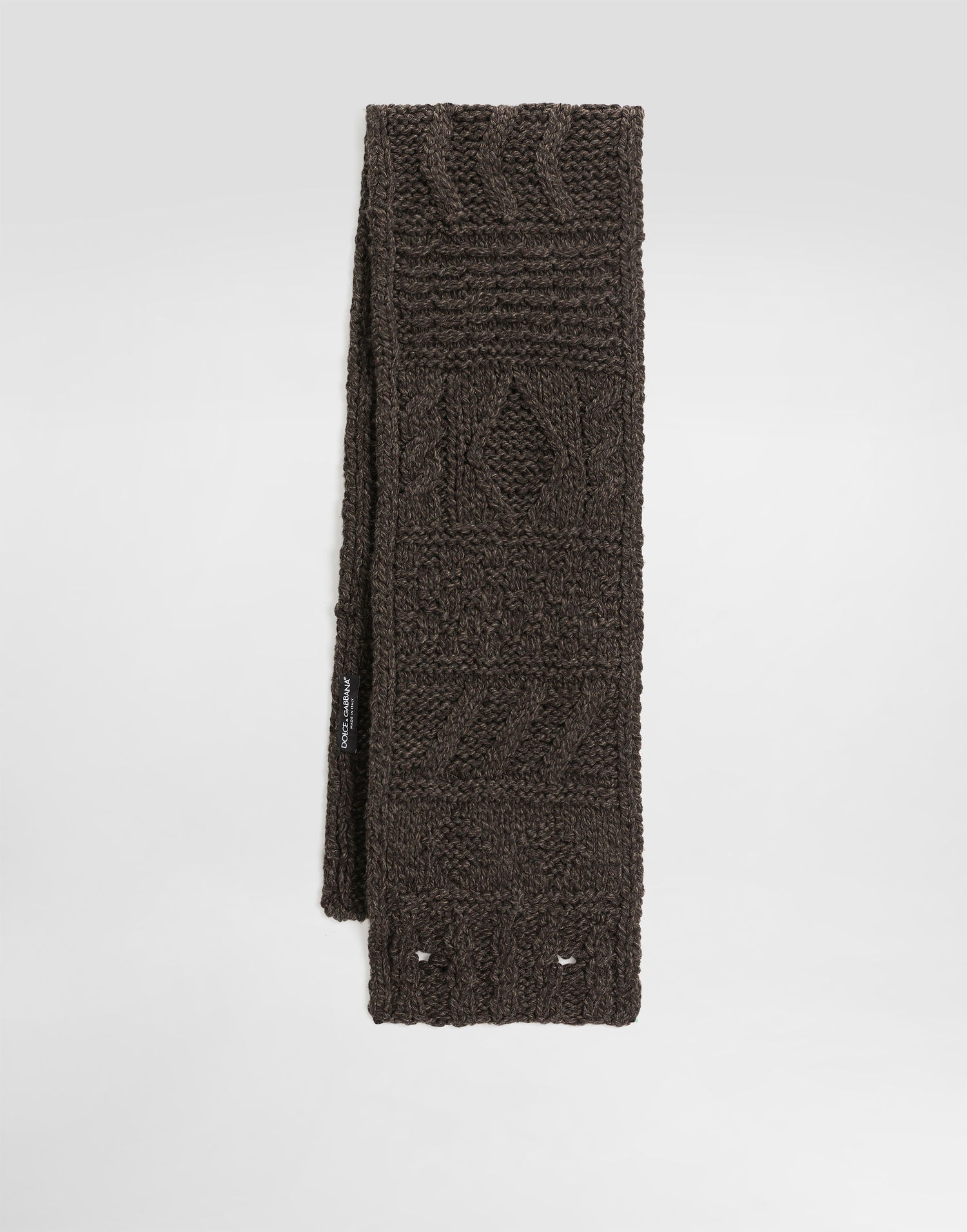 Šál Dolce & Gabbana Dolce & Gabbana Knitted Wool Scarf Hnedá | GX31KTJDVD8M9499, 1