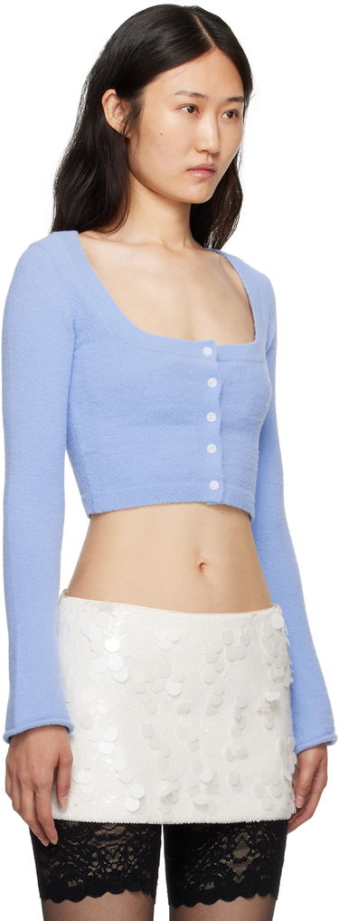 Sveter GUIZIO Guizio Sweet Cropped Cardigan Modrá | H23619S022, 1