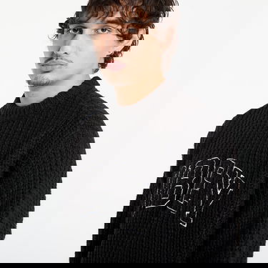 Sveter OBEY Collegiate Ribbed Knit Sweater Čierna | 151000110-BKM, 1