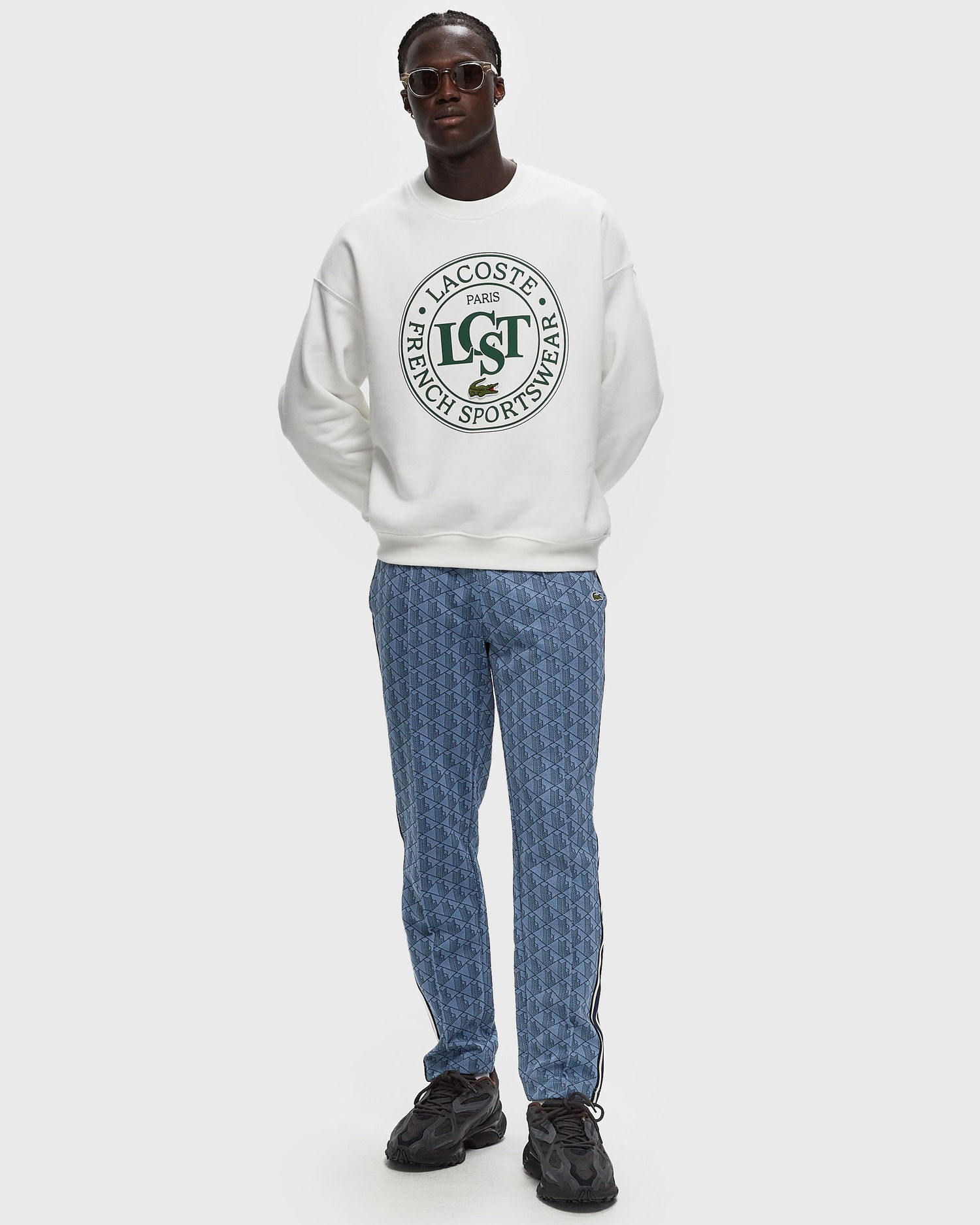 Mikina Lacoste Loose fit SWEATSHIRT Šedá | SH2897-70V, 1