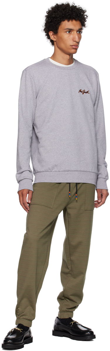 Sveter Paul Smith Paul Smith Embroidered Sweatshirt Šedá | M1R-302S-LP3994, 3