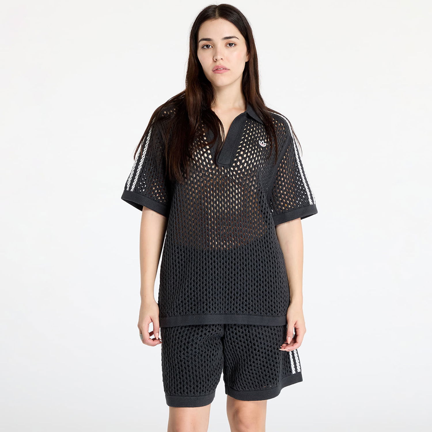 Polo tričko adidas Originals Clot C x Polo UNISEX Carbon Čierna | JE9593, 1