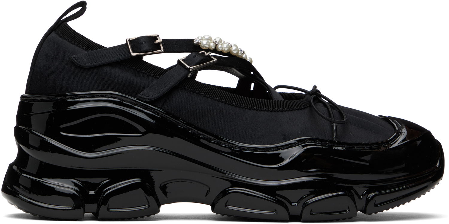 Šaty Simone Rocha Simone Rocha Beaded Tracker Ballerinas Čierna | HT19B 0755, 0