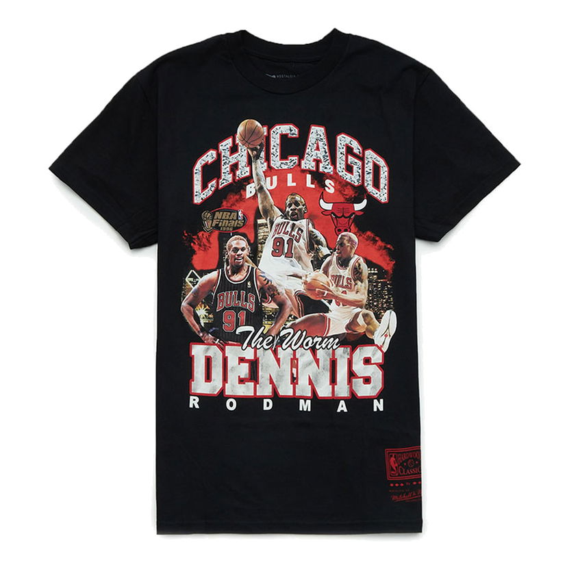 Tričko Mitchell & Ness NBA Chicago Bulls 'Dennis Rodman' T-Shirt Čierna | SS23JYCHR-02-BLACK