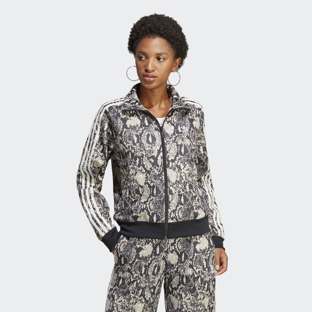 Python Allover Print Track Top