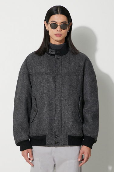 Bomber bunda Baracuta Herringbone Derby Jacket Šedá | BRCPS1001, 0