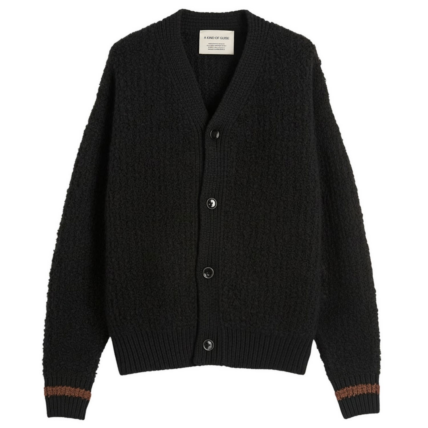 Sveter A Kind of Guise Khuder Knit Cardigan, Size Small Čierna | 574-10541-927, 1