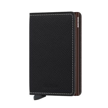 Peňaženka Secrid Secrid Slimwallet Saffiano Card Holder Čierna | SSa-Brown, 0
