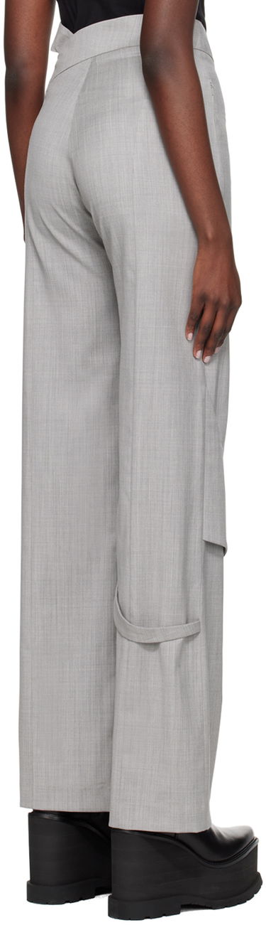 Nohavice HELIOT EMIL Fluid Draped Trousers Šedá | HE_W_10_043_LGY06, 2