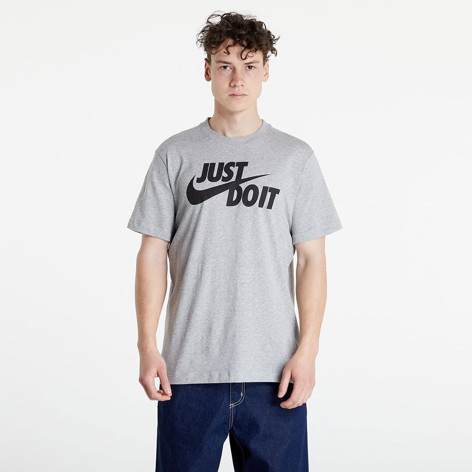 Tričko Nike Sportswear Just Do It Swoosh Tee Šedá | AR5006-063, 0