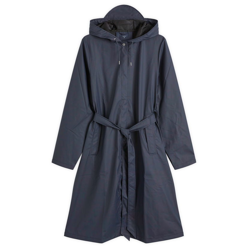 Kabáty Rains A-Line Long Rain Coat Navy | 12040-47