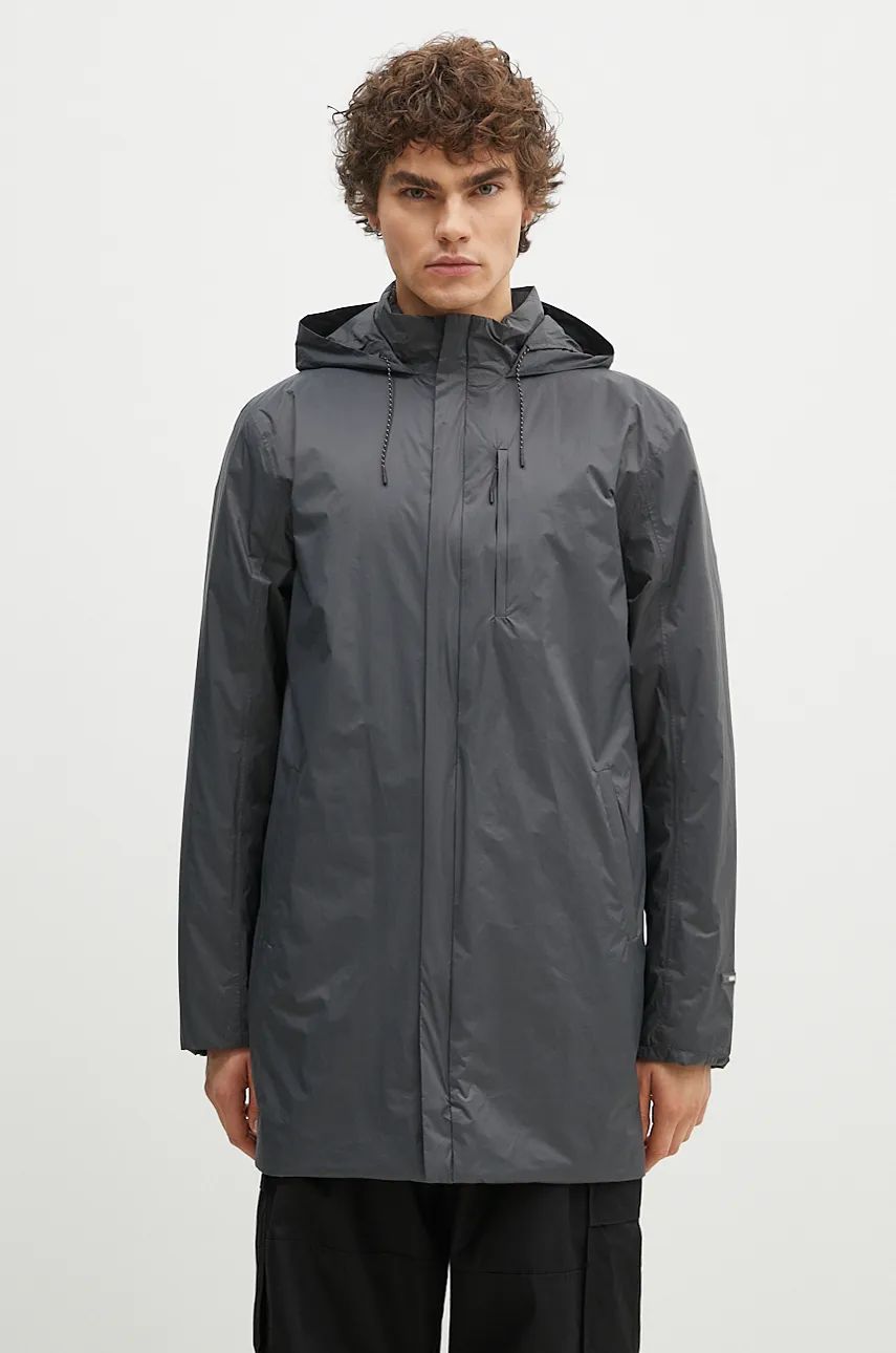 Parka Rains Padded Nylon Coat Šedá | 15480.SLATE, 0