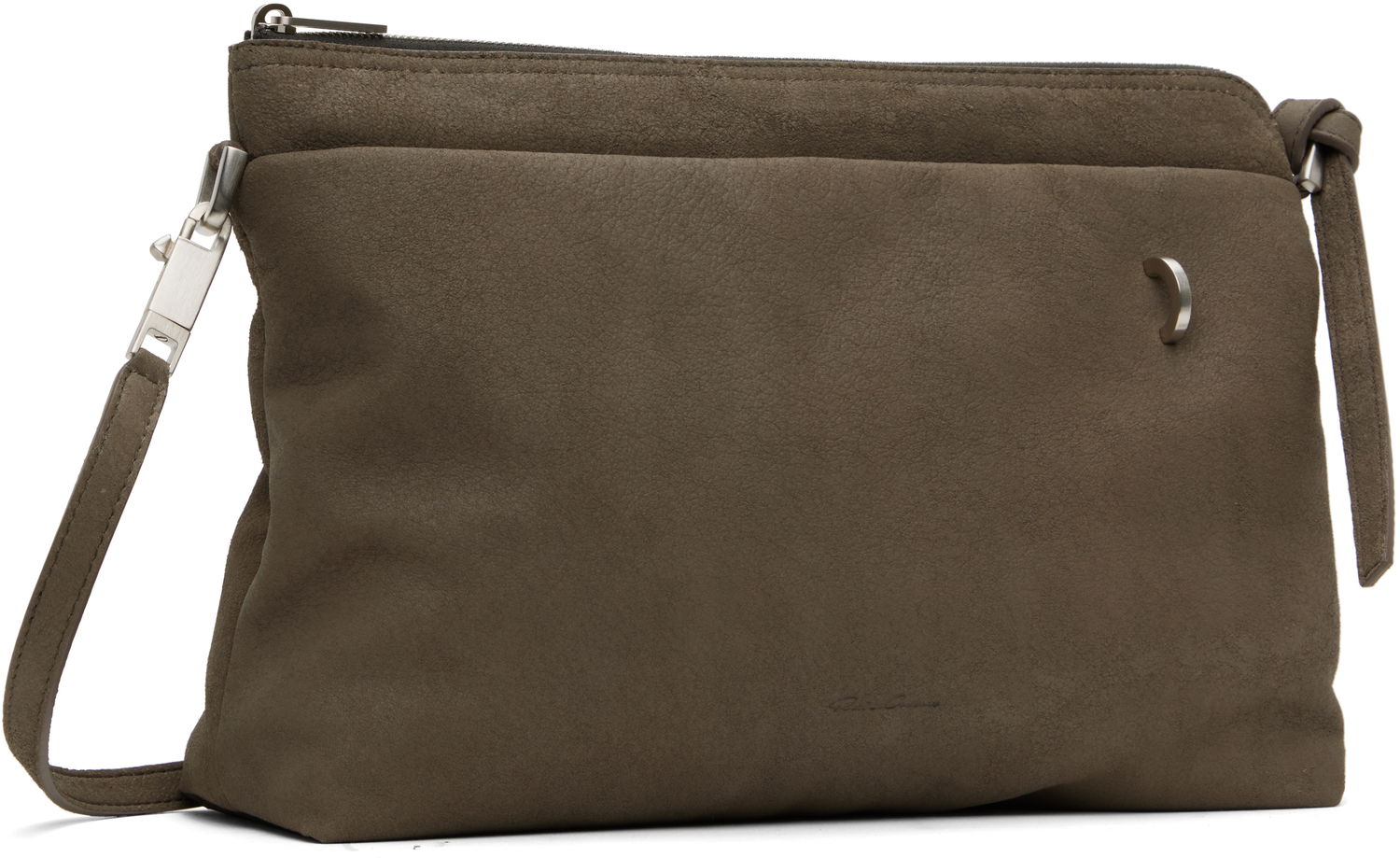 Kabelka Rick Owens Rick Owens Hollywood Adri Suede Clutch Zelené | RA01E0627 LBAPA, 1