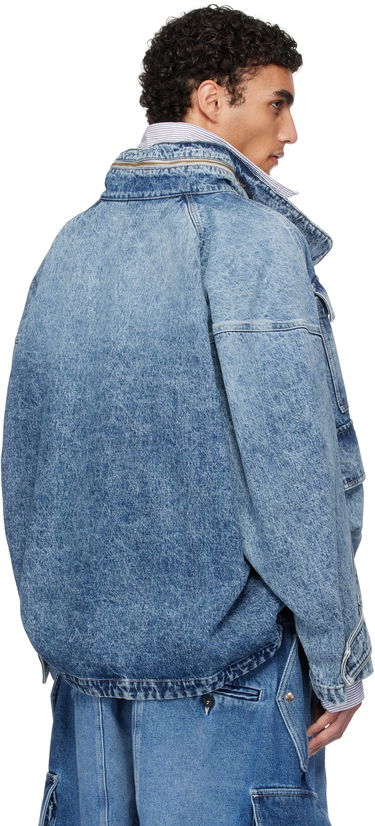 Bunda HED MAYNER Hed Mayner Flap Pocket Denim Jacket Modrá | HMMA67024A-HA190, 2