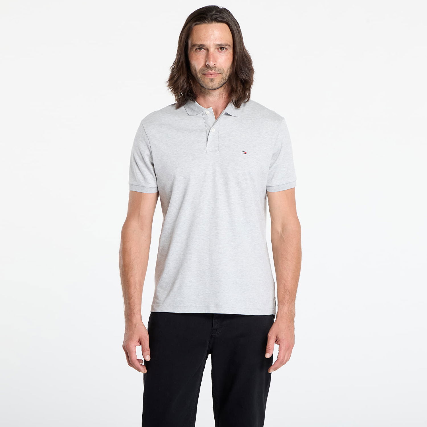 Polo tričko Tommy Hilfiger Tommy Hilfiger Liquid Cotton Polo Šedá | MW0MW39994 P01, 0