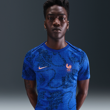 Dres Nike FFF Academy Pro Dri-FIT Pre-Match Short Sleeve Soccer Jersey Modrá | FZ9710-438, 2
