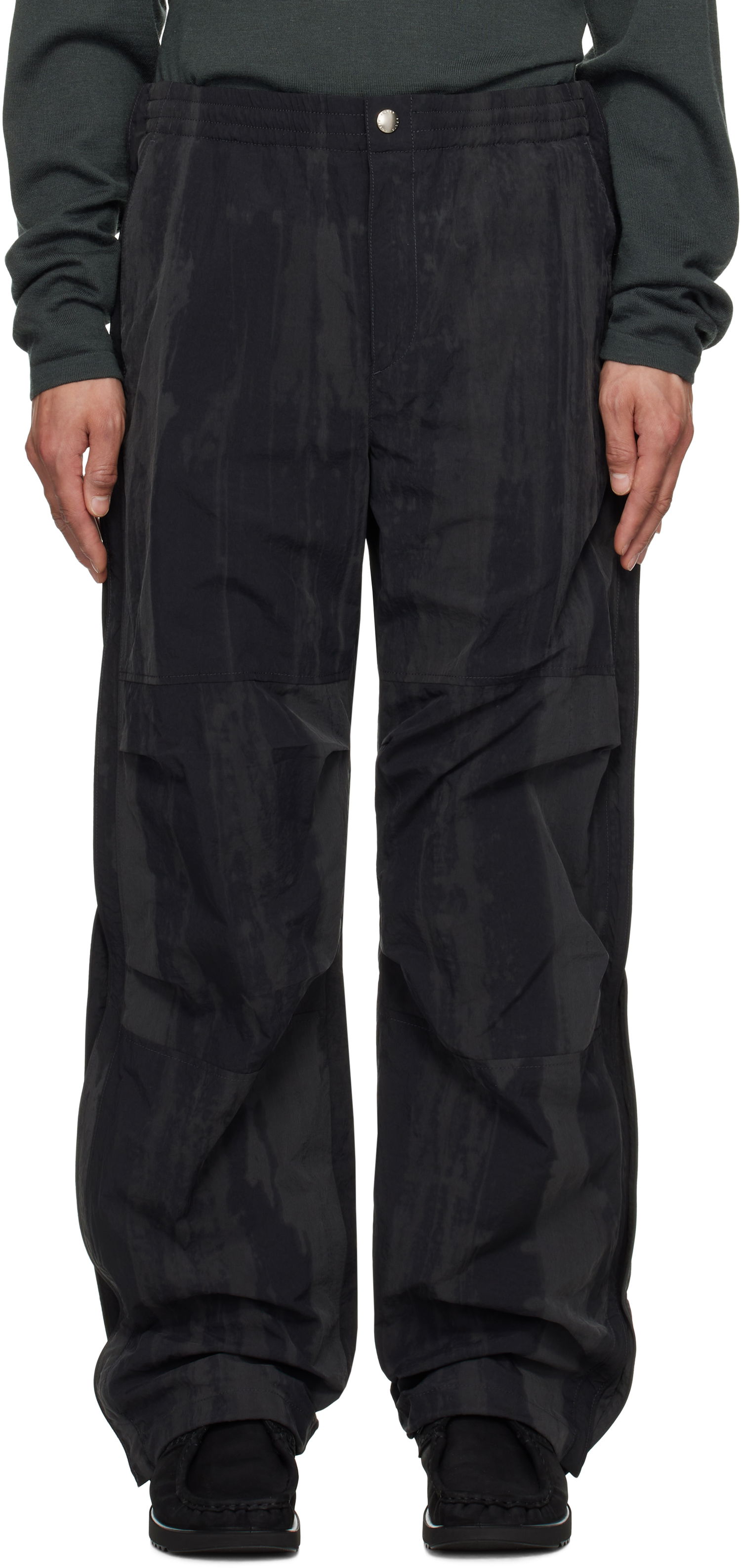 Nohavice Solid Homme Solid Homme String Detail Trousers Čierna | S251PT31, 0