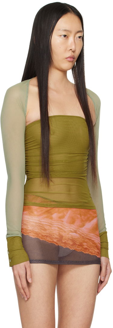 Sukňa Miaou Miaou Iris Long Sleeve Top Oranžová | 7112PM2CEO, 1