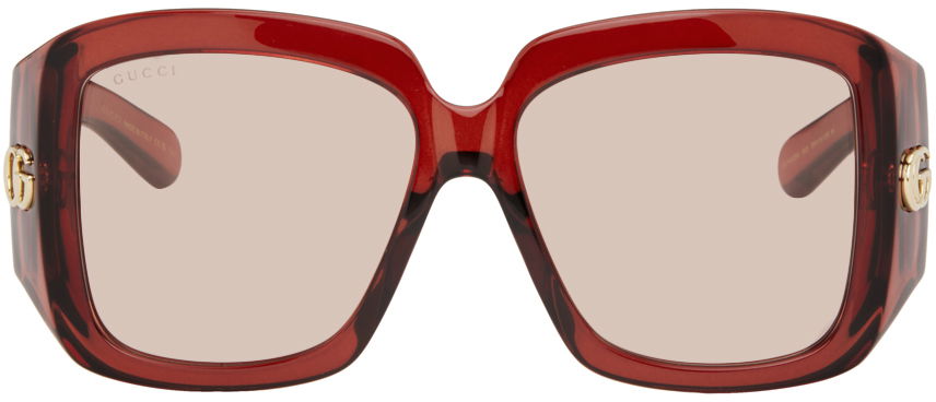 Slnečné okuliare Gucci Square Sunglasses Vínová | GG1402SA, 0