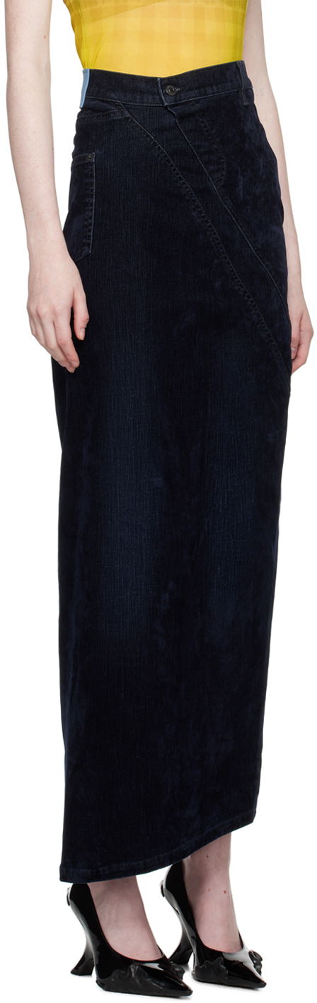 Sukňa Ottolinger Ottolinger Multiline Maxi Denim Skirt Navy | 1702110, 1
