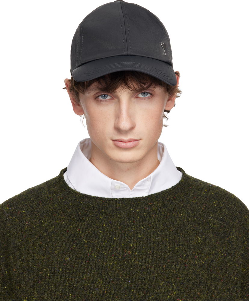 Šiltovka AMI Nylon Ami De Coeur Stud Baseball Cap Zelené | H25UCP268.PA0035