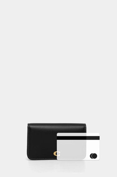 Peňaženka Coach Leather Slim Fold Wallet Čierna | CR990, 3