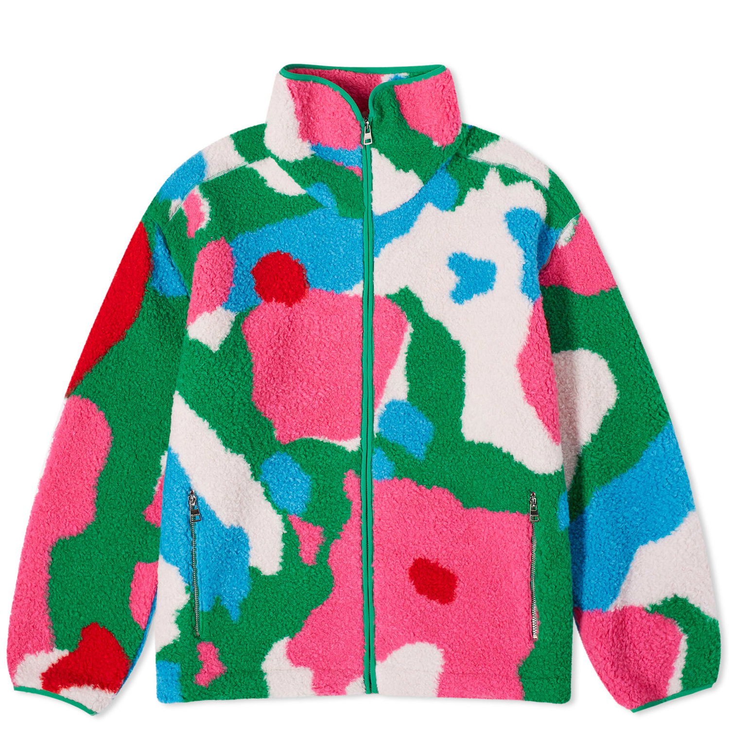 Bunda JW Anderson Graphic Fleece Jacket Rôznofarebný | JK0294-PG1486-398, 0