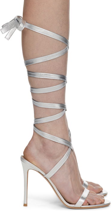 Doplnky Gianvito Rossi Gianvito Rossi Exclusive Heeled Lace-Up Sandals Metalická | G32325.15RIC.NPS, 0