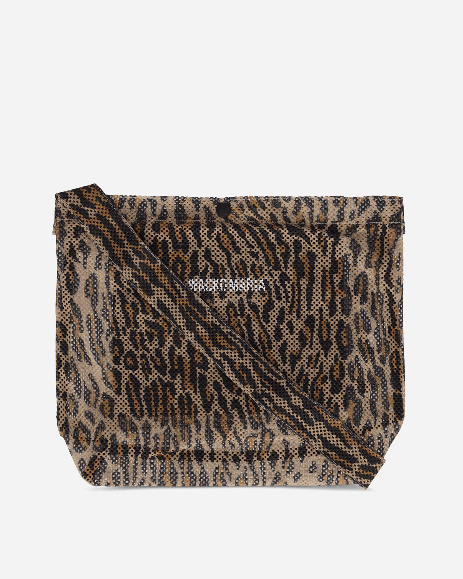 Taška cez rameno WACKO MARIA Speak Easy Leopard Print Mesh Shoulder Bag Hnedá | 25SS-WMA-BG04 BEIGE, 1