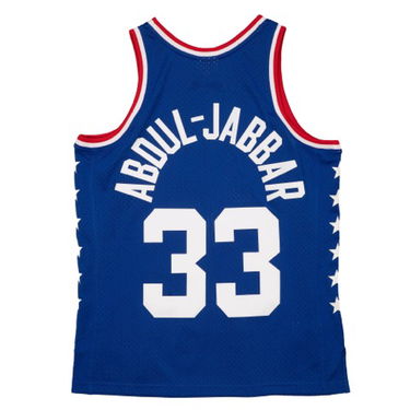 Dres Mitchell & Ness Jersey All-Star Game West Kareem Abdul Jabbar Navy | SMJYLG20016-ASWROYA85KAB, 1