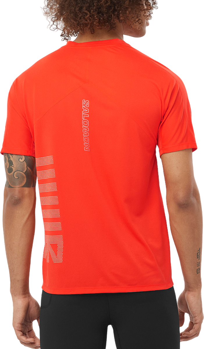 Tričko Salomon SENSE AERO SS TEE GFX Červená | lc2319400, 1