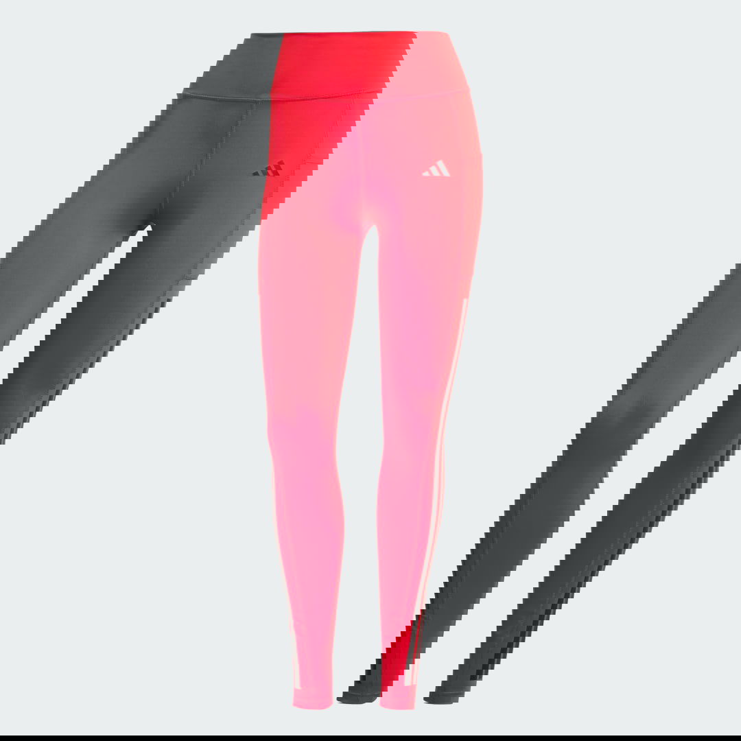 Legíny adidas Performance 3-Stripes Full-Length Tights Červená | JP2481, 1