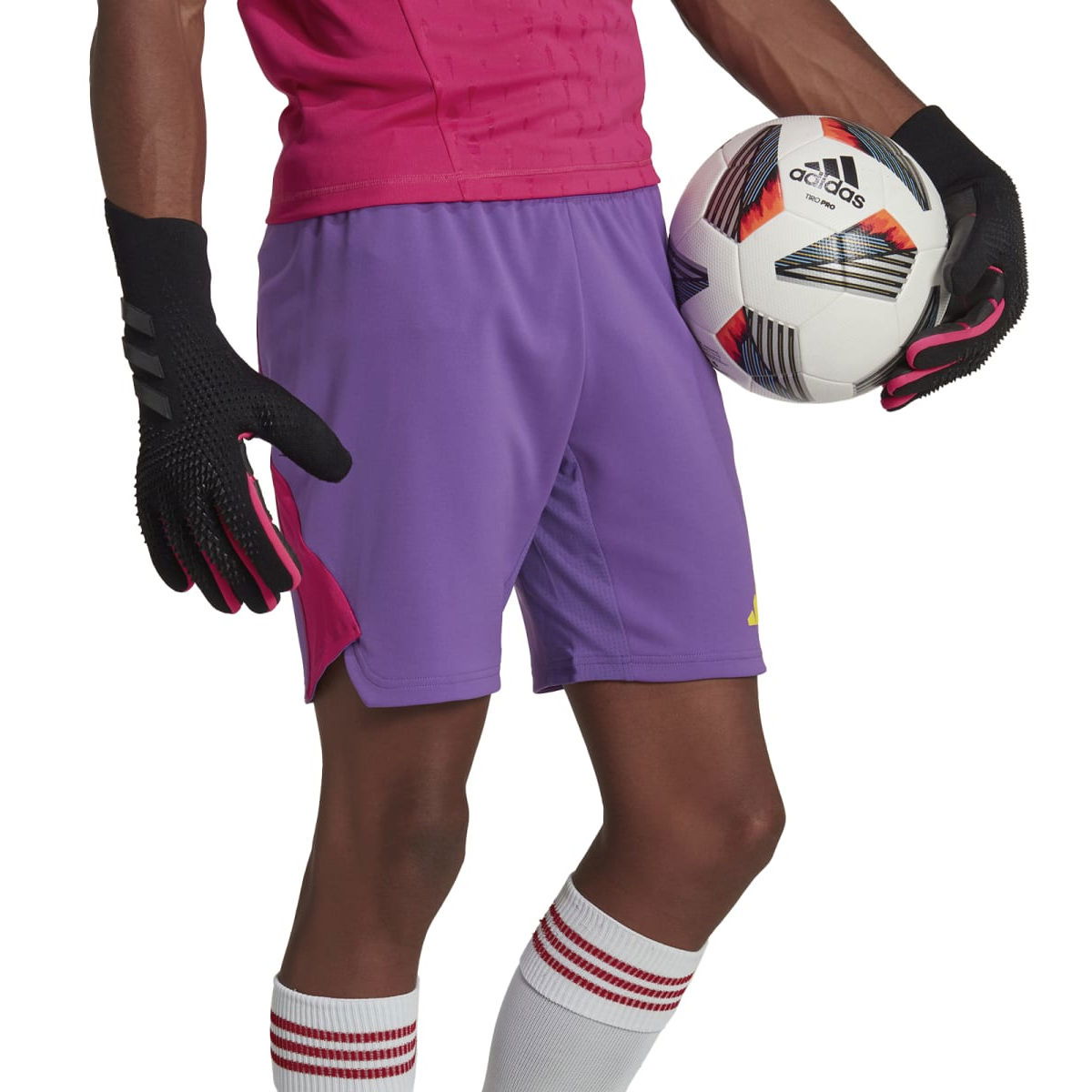 Šortky adidas Performance Tiro 23 Pro Goalkeeper Shorts Fialová | hl0012, 0