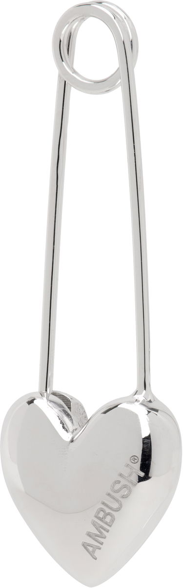 Spona Ambush AMBUSH Heart Safety Pin Earring Metalická | 12115244, 1