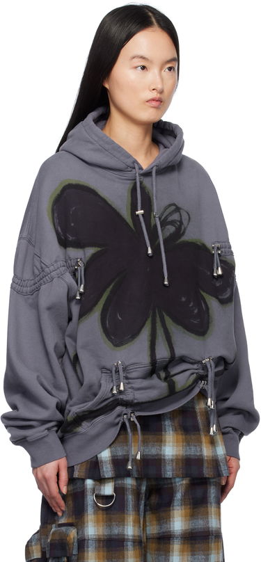 Mikina Collina Strada Collina Strada Burst Hoodie with Drawstrings Šedá | XX8012, 1