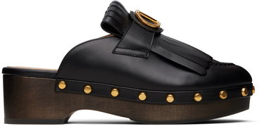 Starostlivosť o obuv Valentino Valentino Garavani VLogo Signature Fringed Calfskin Clogs Čierna | 6W2S0KY6YHJ, 0