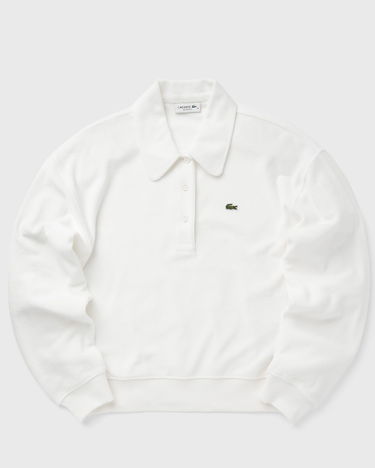 Mikina Lacoste Relaxed Fit Terry Knit Polo Sweatshirt Biela | SF9449-70V, 0