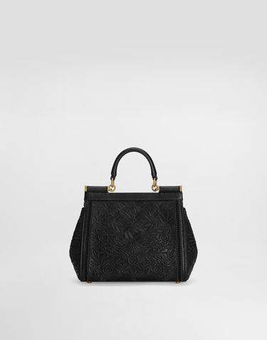 Kabelka Dolce & Gabbana Dolce & Gabbana Sicily Medium Embroidered Handbag Čierna | BB6003B6I388B956, 3
